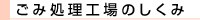 ごみ処理工場のしくみ